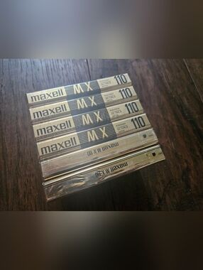 Maxell MX 110 IEC Type IV Metal Blank Cassette TAPE (6) New Audio Sealed. 